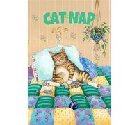 PieceRelax PieceClicks Plastic Jigsaw Puzzles for Adults 500 Pieces Cozy Sleeping Cat Puzzle - Gary Patterson - Cat Nap - 18.8 X 12.6 Inches, Most Satisfying Table Games, No Glue Needed [U1061]