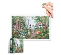 PieceRelax Plastic Jigsaw Puzzles for Adults 1000 Pieces Anne Searle - Summer Hedgerow Most Satisfying Table Games and Gifts No Puzzle Mat Required [H3440]