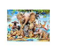 PieceRelax Plastic Jigsaw Puzzles for Adults 1000 Pieces - Howard Robinson - Africa Smile - 25.2 X 18.9 Inches, Most Satisfying Table Games, No Glue Needed [U1087]