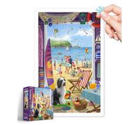 PieceRelax Plastic Jigsaw Puzzles for Adults 1000 Pieces - Most Satisfying Table Games and Gifts No Puzzle Mat Required [H3441]