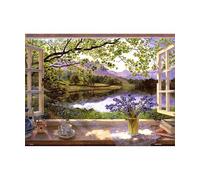 PieceRelax Plastic Jigsaw Puzzles for Adults 1000 Pieces - Stephen Darbishire - The First Bluebells - 25.2 X 18.9 Inches, Most Satisfying Table Games, No Glue Needed [U1132]