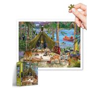 PieceRelax Plastic Jigsaw Puzzles for Adults 1200 Pieces - Bigelow Illustrations - Friends and Family Most Satisfying Table Games and Gifts No Puzzle Mat Required [H3567]