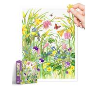 PieceRelax Plastic Jigsaw Puzzles for Adults 1200 Pieces Claire Comerford - Gentle Spring Breeze Most Satisfying Table Games and Gifts No Puzzle Mat Required Extra Small Pieces [H3348]