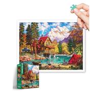 PieceRelax Plastic Jigsaw Puzzles for Adults 1200 Pieces - Image World - Forest Therapy Most Satisfying Table Games and Gifts No Puzzle Mat Required [H3568]