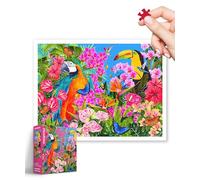 PieceRelax Plastic Jigsaw Puzzles for Adults 1200 Pieces - Veronique Oodian - Tropical Paradise Most Satisfying Table Games and Gifts No Puzzle Mat Required [H3569]