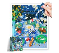 PieceRelax Plastic Jigsaw Puzzles for Adults 2000 Pieces Fangyu Ma - It's Party Night Most Satisfying Table Games and Gifts No Puzzle Mat Required Extra Small Pieces [H3498]