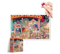 PieceRelax Plastic Jigsaw Puzzles for Adults 4000 Pieces - Shinji Yamamoto - Dream Island Most Satisfying Table Games and Gifts No Puzzle Mat Required Extra Small Pieces [H3528]
