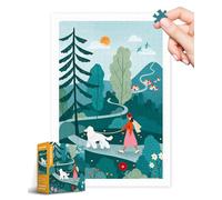 PieceRelax Plastic Jigsaw Puzzles for Adults 600 Pieces Bea Muller - Wander in The Woods Most Satisfying Table Games and Gifts No Puzzle Mat Required [H3419]