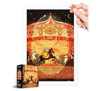 PieceRelax Plastic Jigsaw Puzzles for Adults 600 Pieces - Twinkle Twinkle - Bucephalus Most Satisfying Table Games and Gifts No Puzzle Mat Required Extra Small Pieces [H3800]