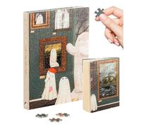 PieceRelax Puzzle Journal for Adults - Katherine Blower - The Gallery Unique A5 Book Cover Puzzles Gift & Home Décor with Plastic Jigsaw Puzzle Artwork for Notebook [YA1073]
