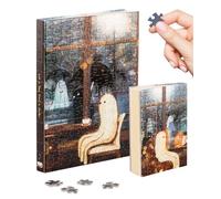 PieceRelax Puzzle Journal for Adults - Katherine Blower - Warm Glow Unique A5 Book Cover Puzzles Gift & Home Décor with Plastic Jigsaw Puzzle Artwork for Notebook [YA1072]
