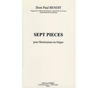 Pièces (7) D.P. Benoit Book [Softcover] Harmonium or Organ Combre Edition