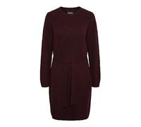 Pieces A/S Women's Pcjuliana Ls O-Neck Knit Dress Noos Bc, Tawny Port, S