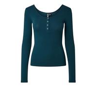 Pieces A/S Women's Pckitte Ls Top Noos Bc Long Sleeve, Reflecting Pond, XS