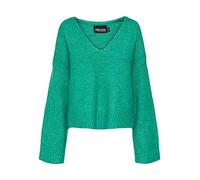 Pieces A/S Women's Pcnancy LS Reversible V-Neck Knit Noos Bc Sweater, Mint, XS