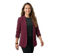 PIECES Women's Pcbosella 3/4 Blazer Noos Blazer, Grape Wine, L