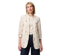 PIECES Womens Pcbosella 3/4 Printed Noos Bc Classic Blazer, Grey (Whitecap Gray), M UK