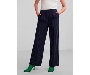 Pieces Bossy Wide Leg High Waist Pants Blue L Woman