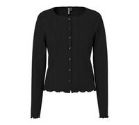 PIECES Pcmarie Ls Poin Cardigan JRS Noos, Black, L