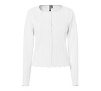PIECES Womens Pcmarie Ls Poin Cardigan JRS Noos, Cloud Dancer, M UK