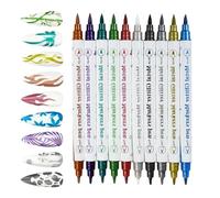 Pieces Dual-Ended Manicure Tools - Nail Painting Liner Brush, Nail Polish Pens, Resilient Art Accessory, Distinctive Professional Supplies | Reliable Beauty Kit for Teenagers, Mothers, Home Sa