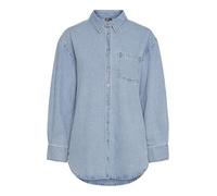 PIECES Female Denim Shirt PCMAISIE, Light Blue (Light Blue Denim), S
