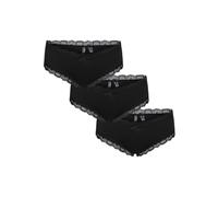 PIECES Female Hipster PCNOLA Pack of 3, Black/pack: pack of 3, S