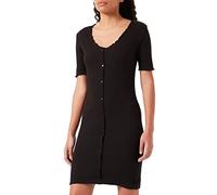 PIECES Women's Pcnukisa Ss Dress Noos Bc, Black, XS