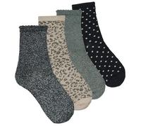 Pieces High socks PCSEBBY GLITTER LONG X4 in Multicolour One size