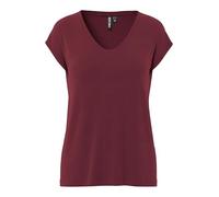 PIECES Women's Pckamala Tee Noos Bc Top, Tawny Port, M