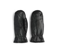 Pieces NOS Women's Pcnellie Leather Mittens Noos Gloves, Black (Black Black), Medium