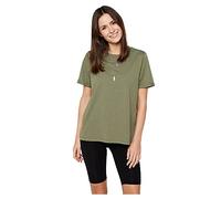 Pieces Ria Fold Up Solid Short Sleeve T-shirt XL