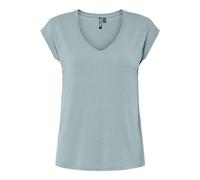 Pieces Pcbillo Tee Lurex Stripes Noos Bc, Cloud Blue, Large