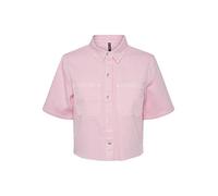 PIECES Women's Pcblume SS Shirt Bc Blouse, Prism Pink, Large
