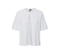 PIECES Pcbree SS O-Neck Knit Cardigan Noos BC, Bright White, S