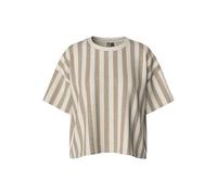 PIECES Pcchilli Summer 2/4 Sweat Stripe Noos Bc, Silver Mink, XS