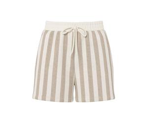 PIECES Pcchilli Summer Hw Shorts Stripe Noos BC, Silver Mink, XS