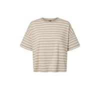 Pieces Pcchilli Women's Summer 2/4 Sweat Stripe Noos Bc, Crockery, M