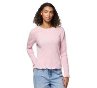 Pieces Pcflora LS Top Noos Bc Women's, Roseate Spoonbill, L