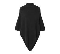 PIECES Pcfortuna Women's High Neck Noos BC Poncho, black, One Size