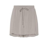 PIECES Women's Pcfua Hw Shorts WVN BC, Silver Gray, XL