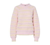 PIECES Pcjelia LS O-Neck Knit Bc, Pink-a-Boo, S