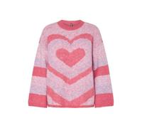 PIECES Pcjessa LS O-Neck Knit Bc, Pink-a-Boo, XL