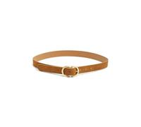 PIECES Women's Pcjuva Suede Jeans Belt Noos, Cognac/Detail:w Brushed Gold Buckle, 75 cm