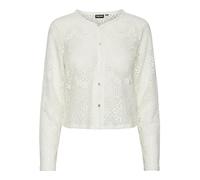 PIECES Women's Pckaddi Ls Cardigan Longsleeve T-Shirt, Cloud Dancer, S