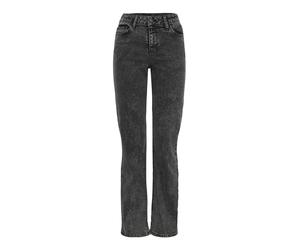 PIECES Pckelly Mw Straight Jeans Dg202 Noos, Dark Grey Denim, 28W x 30L