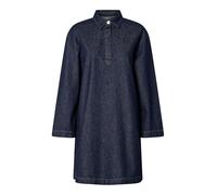 PIECES Pckenya Ls A-Shape Denim Dress Noos Bc, Dark Denim Blue, M