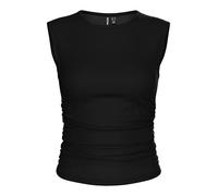 PIECES Pcmadison SL Ruching Top JRS Noos Bc, Black, XXL