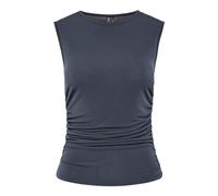 PIECES Women's Pcmadison Sl Ruching Top Noos Bc, OmbrÉ Blue, M