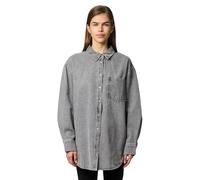 Pieces Pcmaisie LS Denim Shirt Noos Bc, Grey Denim, M